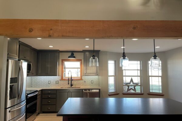 Kitchen remodel with custom cabinets