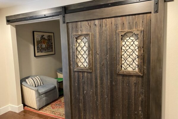 Rolling wood doors